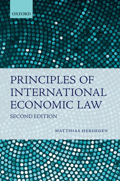 Cover of the book Principles of International Economic Law by Matthias Herdegen, OUP Oxford