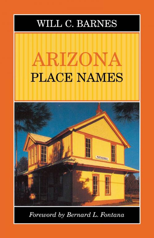 Cover of the book Arizona Place Names by Will Croft Barnes, University of Arizona Press