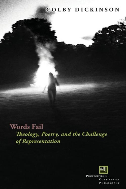 Cover of the book Words Fail by Colby Dickinson, Fordham University Press