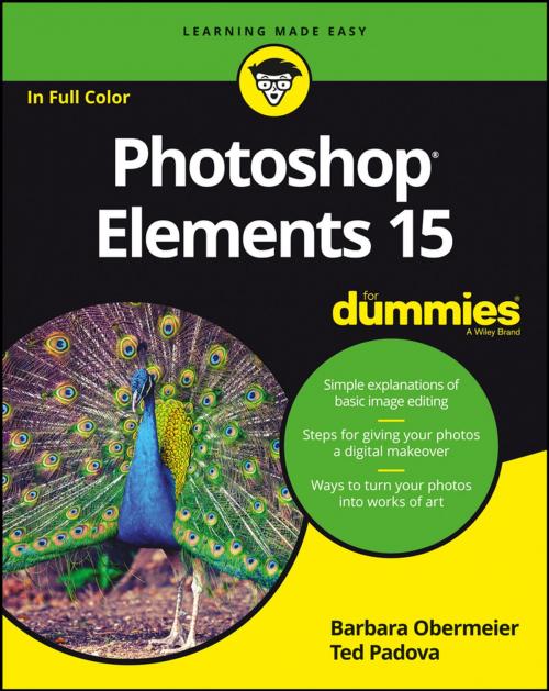 Cover of the book Photoshop Elements 15 For Dummies by Barbara Obermeier, Ted Padova, Wiley