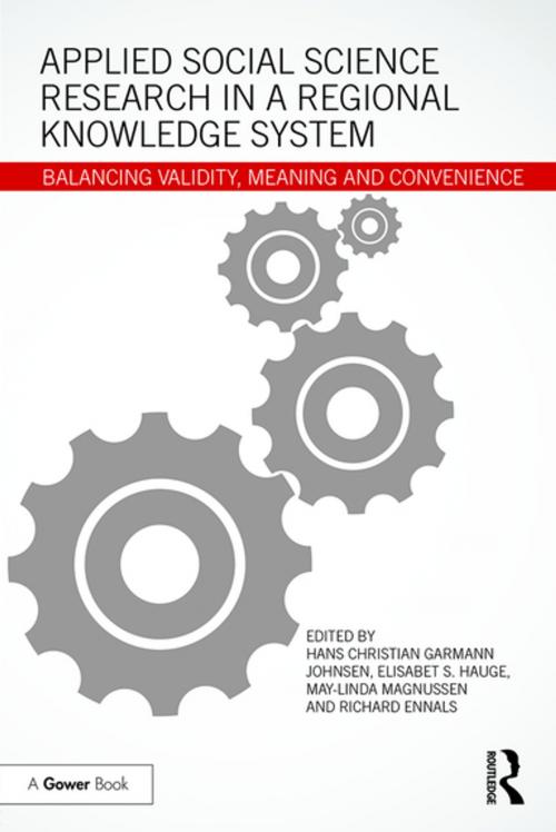 Cover of the book Applied Social Science Research in a Regional Knowledge System by , Taylor and Francis