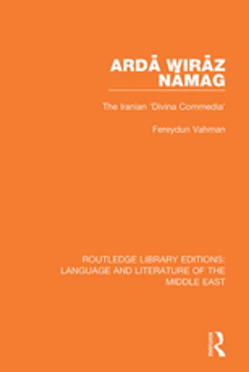 Cover of the book Ardā Wirāz Nāmag by Fereydun Vahman, Taylor and Francis