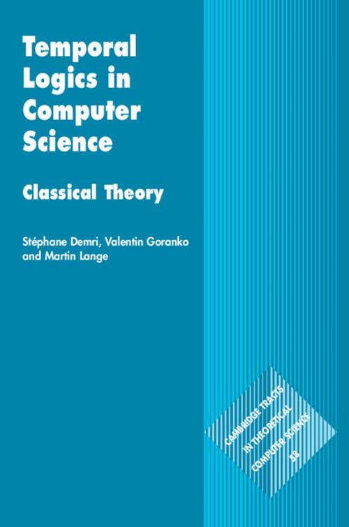 Cover of the book Temporal Logics in Computer Science by Stéphane Demri, Valentin Goranko, Martin Lange, Cambridge University Press