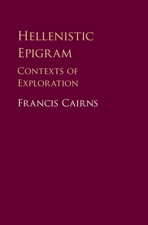 Cover of the book Hellenistic Epigram by Francis Cairns, Cambridge University Press
