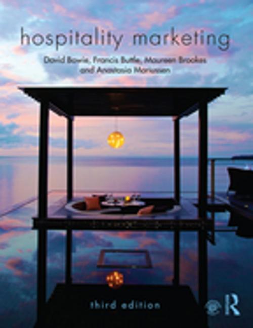 Cover of the book Hospitality Marketing by David Bowie, Francis Buttle, Maureen Brookes, Anastasia Mariussen, Taylor and Francis