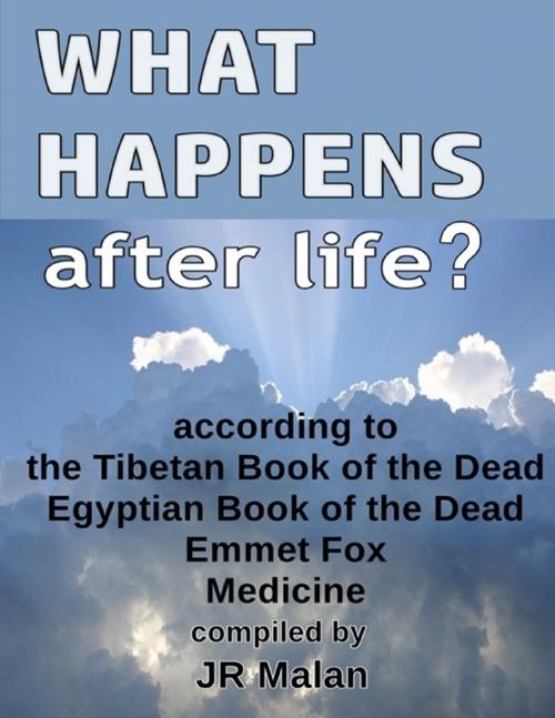 Cover of the book What Happens After Life? According to the Tibetan Book of the Dead, Egyptian Book of the Dead, Emmet Fox, Medicine by JR Malan, Lulu.com