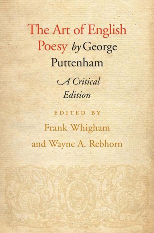 Cover of the book The Art of English Poesy by George Puttenham, Cornell University Press