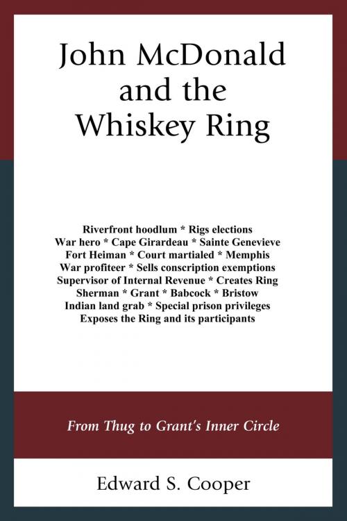 Cover of the book John McDonald and the Whiskey Ring by Edward S. Cooper, Fairleigh Dickinson University Press