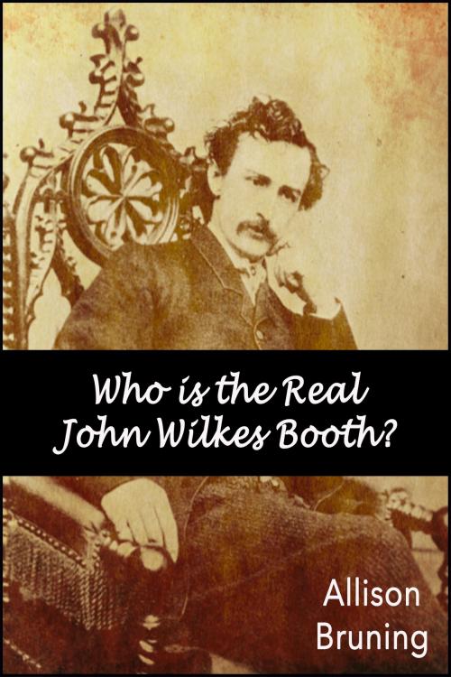 Cover of the book Who is the Real John Wilkes Booth? by Allison Bruning, Crimson Sparrow