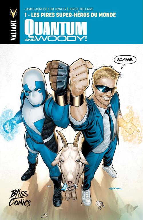 Cover of the book Quantum and Woody - Tome 1 - Les Pires super-héros du monde by Tom Fowler, Jordie Bellaire, James Asmus, BLISS COMICS