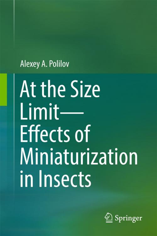 Cover of the book At the Size Limit - Effects of Miniaturization in Insects by Alexey A. Polilov, Springer International Publishing