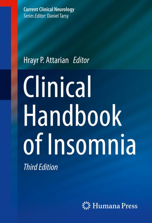 Cover of the book Clinical Handbook of Insomnia by , Springer International Publishing