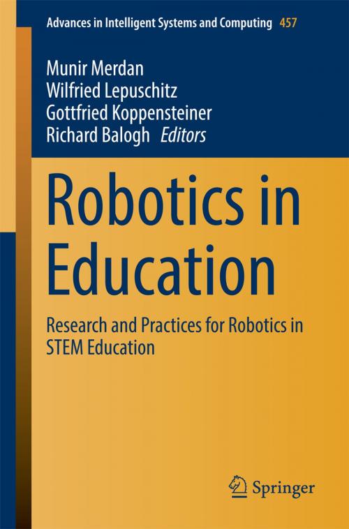 Cover of the book Robotics in Education by , Springer International Publishing
