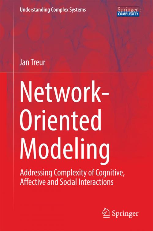 Cover of the book Network-Oriented Modeling by Jan Treur, Springer International Publishing
