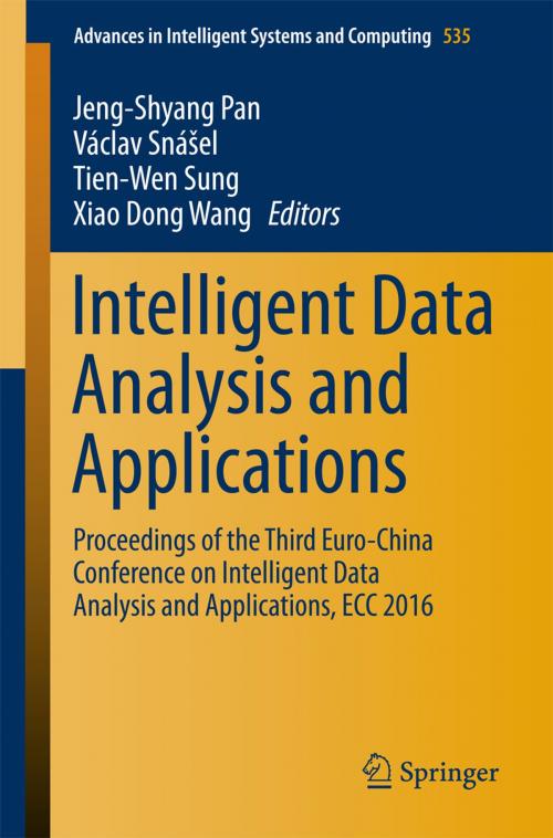 Cover of the book Intelligent Data Analysis and Applications by , Springer International Publishing