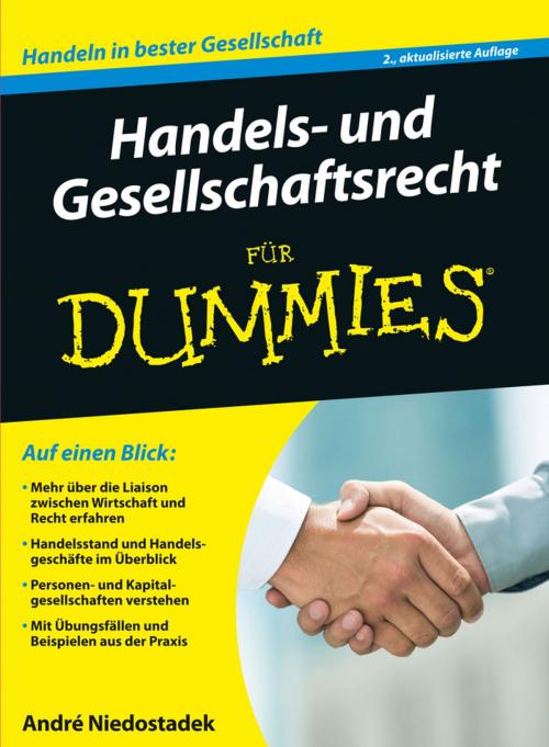 Cover of the book Handels- und Gesellschaftsrecht für Dummies by André Niedostadek, Wiley