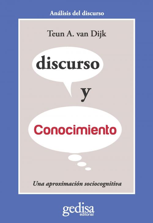 Cover of the book Discurso y conocimiento by Teun A. van Dijk, Gedisa Editorial