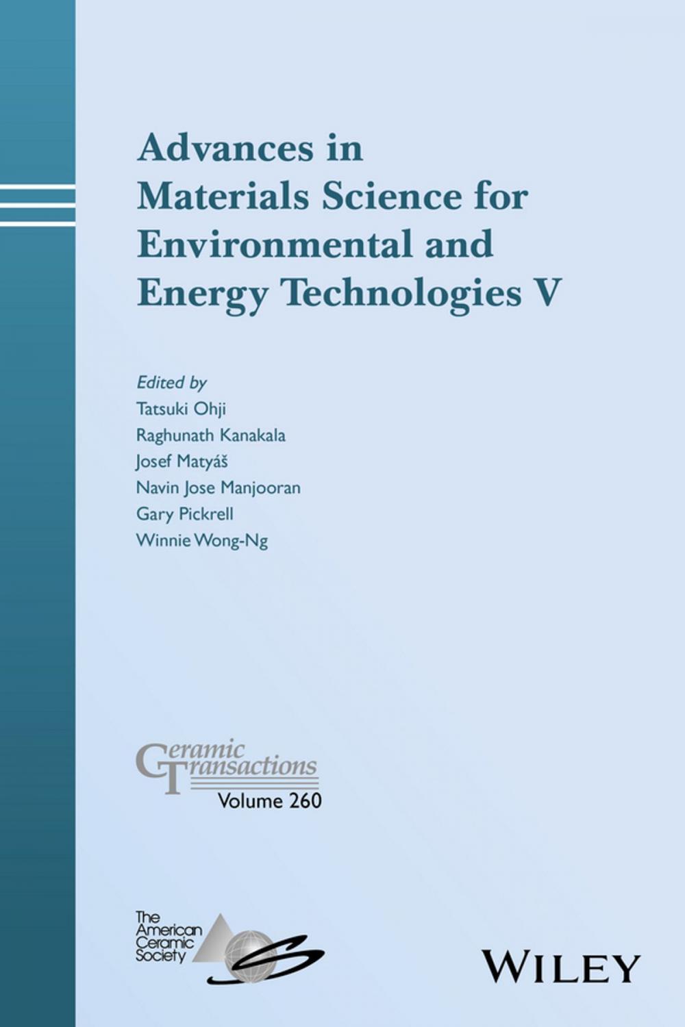 Big bigCover of Advances in Materials Science for Environmental and Energy Technologies V