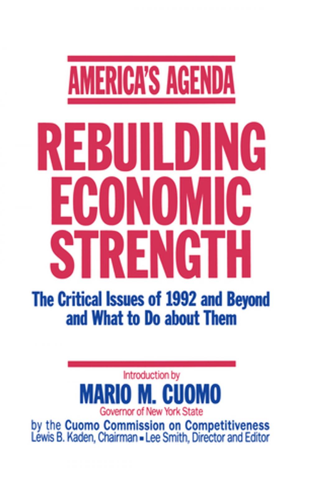 Big bigCover of America's Agenda: Rebuilding Economic Strength