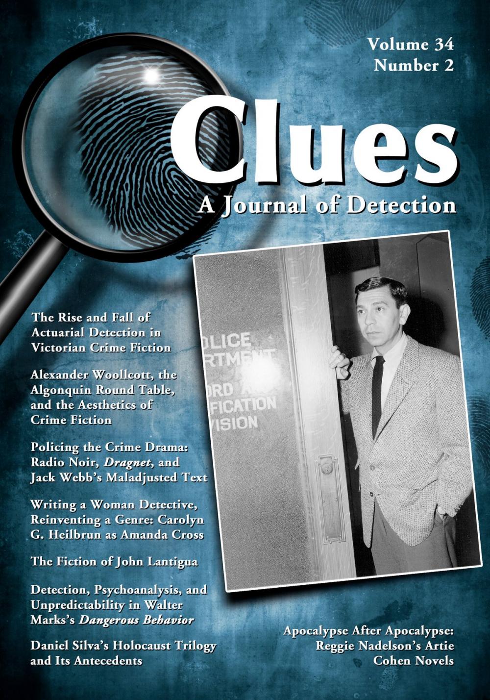 Big bigCover of Clues: A Journal of Detection, Vol. 34, No. 2 (Fall 2016)