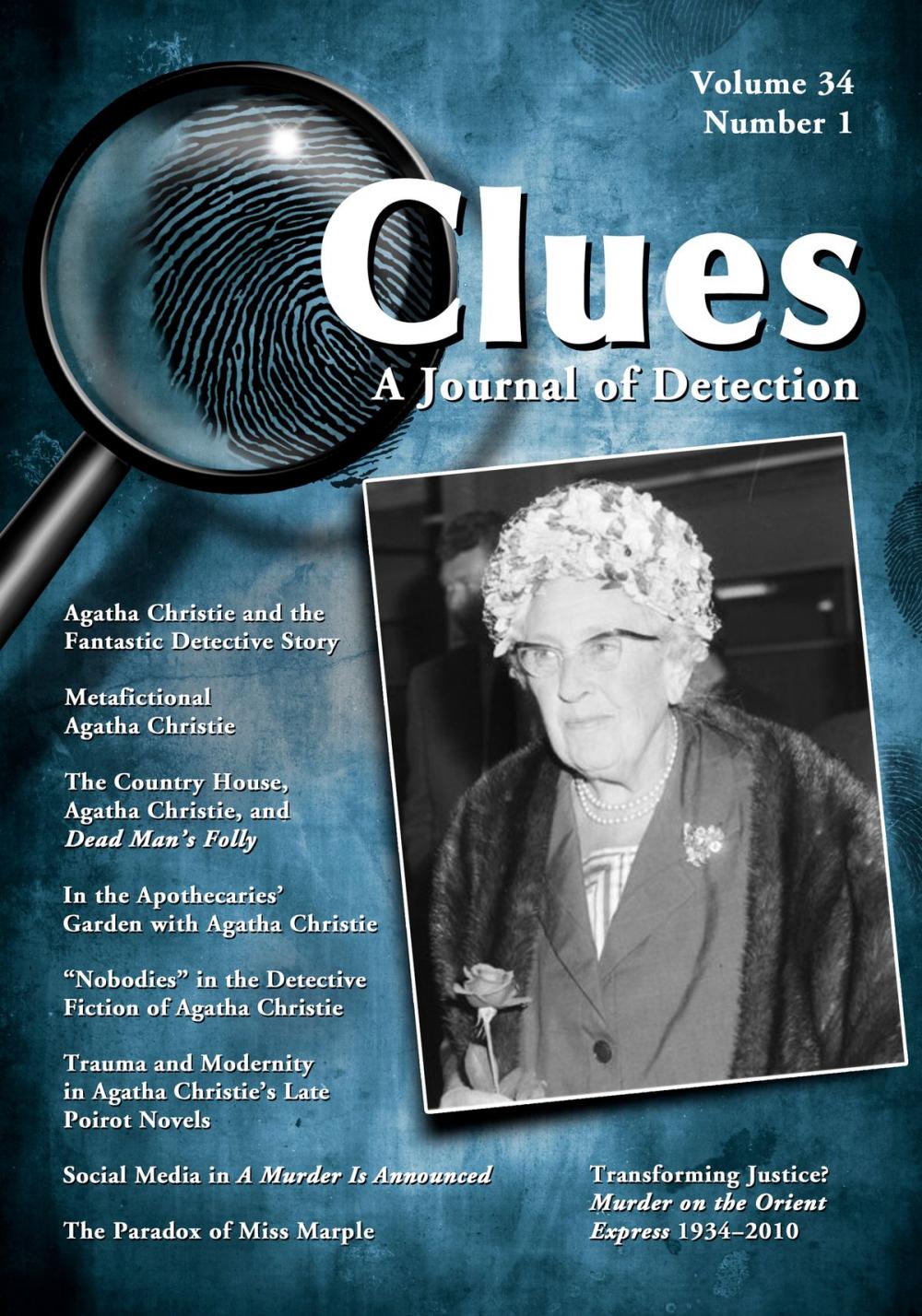 Big bigCover of Clues: A Journal of Detection, Vol. 34, No. 1 (Spring 2016)
