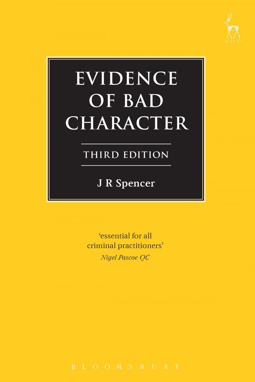 Big bigCover of Evidence of Bad Character