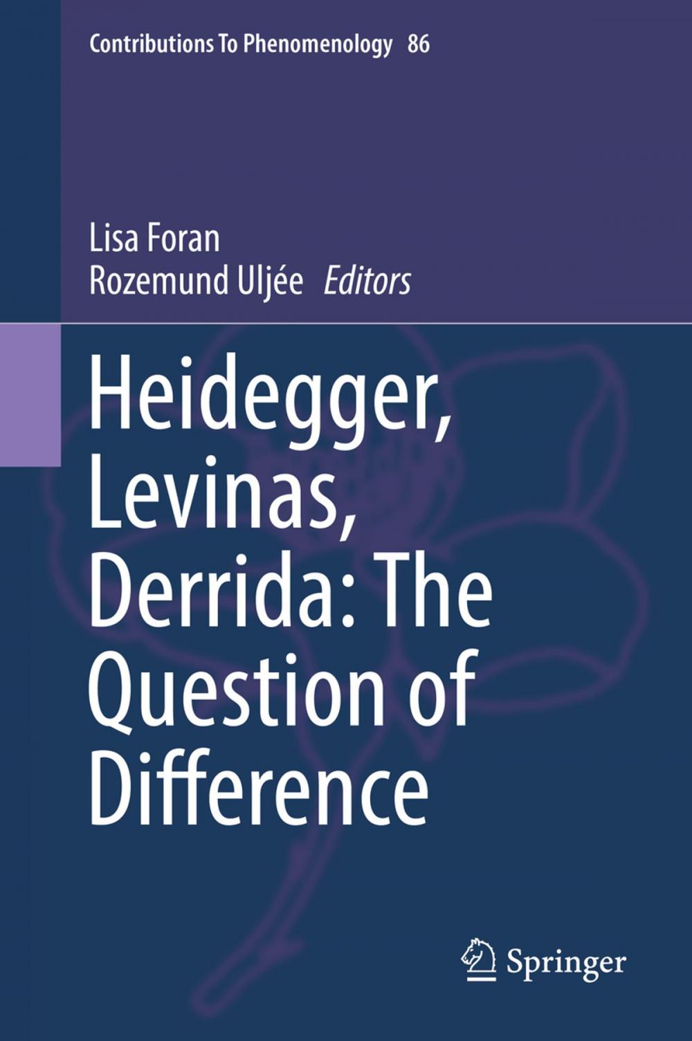 Big bigCover of Heidegger, Levinas, Derrida: The Question of Difference