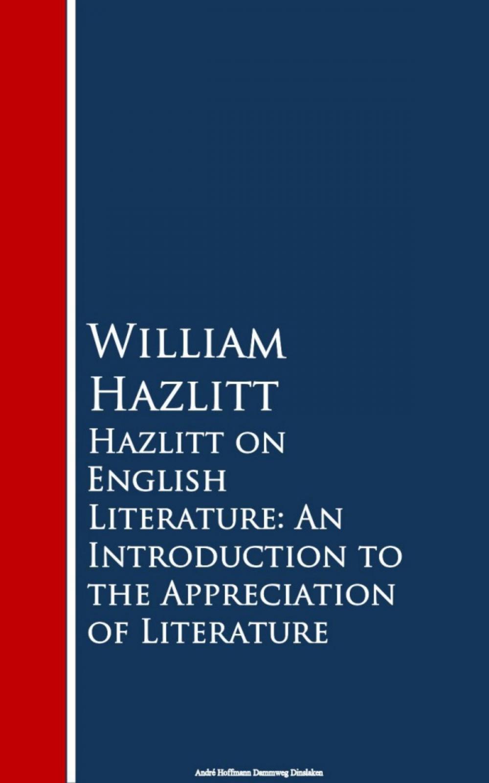 Big bigCover of Hazlitt on English Literature