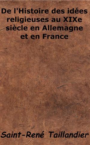bigCover of the book De l'Histoire des idées religieuses au XIXe siècle en Allemagne et en France by 