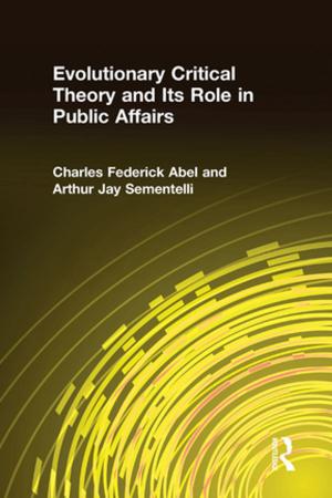 bigCover of the book Evolutionary Critical Theory and Its Role in Public Affairs by 