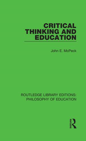 Cover of the book Critical Thinking and Education by Lyndon Jenkins