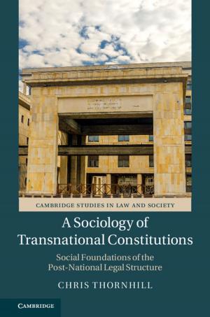Cover of the book A Sociology of Transnational Constitutions by 
