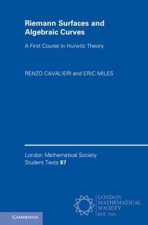 Cover of the book Riemann Surfaces and Algebraic Curves by Dr Eugène Morin