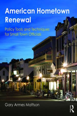 Cover of the book American Hometown Renewal by Sophia Psarra