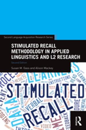 Book cover of Stimulated Recall Methodology in Applied Linguistics and L2 Research