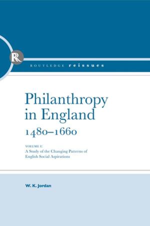 Cover of the book Philanthropy in England by Kerwin Brook, Jill Nagle, Baruch Gould