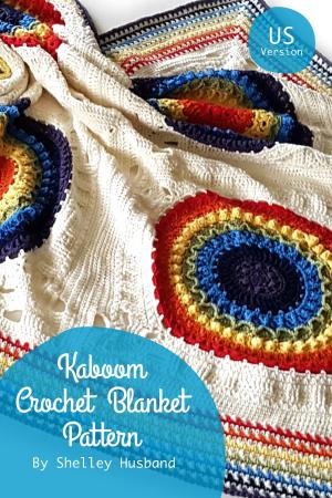 Book cover of Kaboom Crochet Blanket US Version