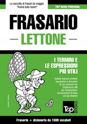 Book cover of Frasario Italiano-Lettone e dizionario ridotto da 1500 vocaboli