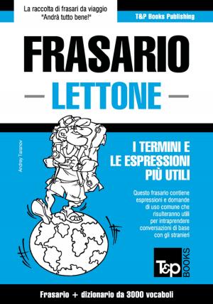 Book cover of Frasario Italiano-Lettone e vocabolario tematico da 3000 vocaboli