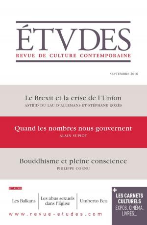 Cover of the book Etudes Septembre 2016 by Collectif
