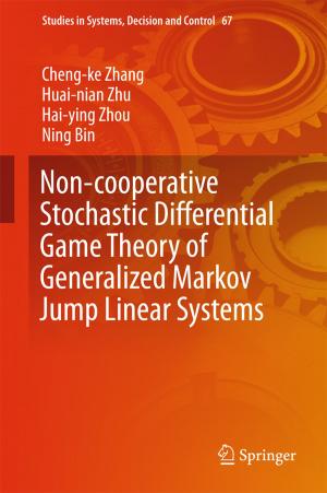 Cover of the book Non-cooperative Stochastic Differential Game Theory of Generalized Markov Jump Linear Systems by Manlio Del Giudice, Maria Rosaria Della Peruta