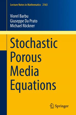 Book cover of Stochastic Porous Media Equations