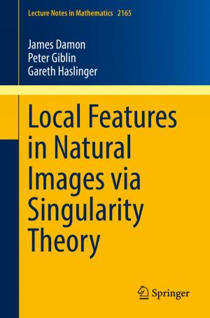 Book cover of Local Features in Natural Images via Singularity Theory
