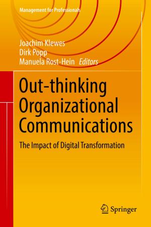 Cover of the book Out-thinking Organizational Communications by Des Griffin