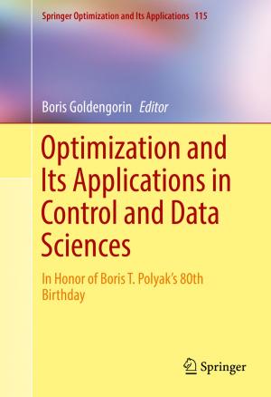 Cover of the book Optimization and Its Applications in Control and Data Sciences by Gautam Kumar Das