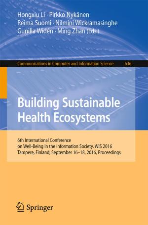 Cover of the book Building Sustainable Health Ecosystems by Nicolas Lanchier