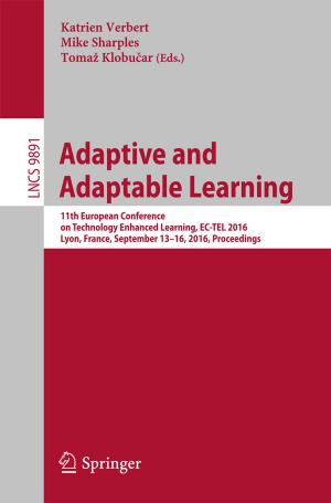 Cover of the book Adaptive and Adaptable Learning by Igor Izmailov, Boris Poizner, Ilia Romanov, Sergey Smolskiy