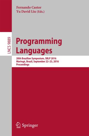 Cover of the book Programming Languages by Lídice Camps Echevarría, Orestes Llanes Santiago, Haroldo Fraga de Campos Velho, Antônio José da Silva Neto