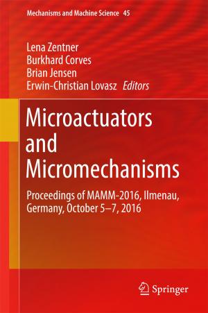 Cover of the book Microactuators and Micromechanisms by Giuliana Iannaccone, Marco Imperadori, Gabriele Masera