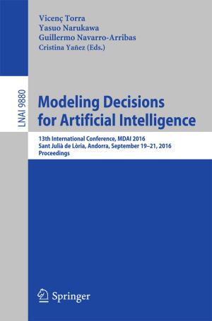 Cover of the book Modeling Decisions for Artificial Intelligence by Brock J. LaMeres